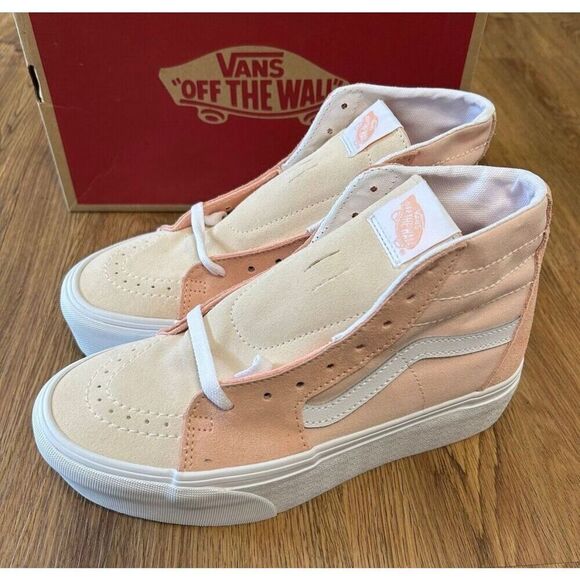 VANS sk8-hi top tapered suede platform lace up shoes sneakers women’s 8 new - Picture 7 of 7